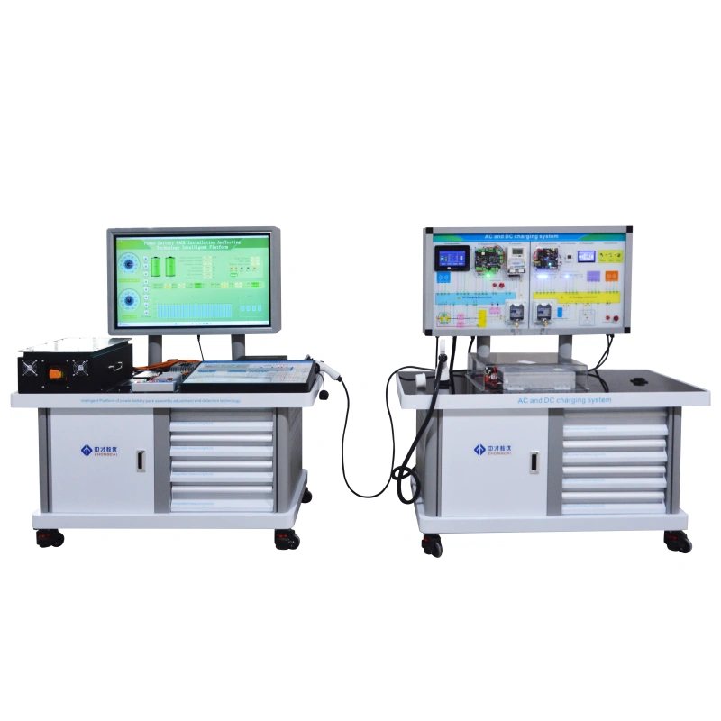 New Energy Vehicle Power Battery BMS Management and ACDC Charging Teaching Platform